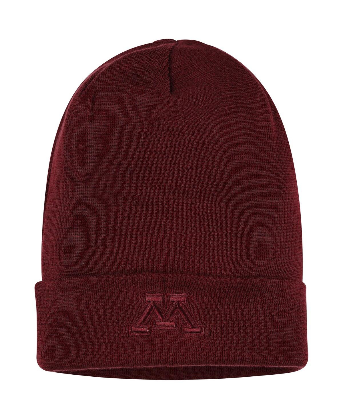 Shop Nike Men's  Maroon Minnesota Golden Gophers Tonal Cuffed Knit Hat