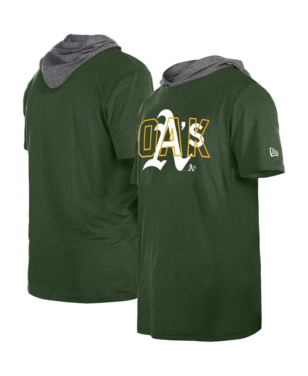 New Era Men's  Green Oakland Athletics Team Hoodie T-shirt