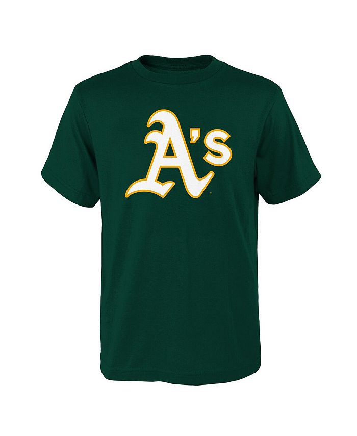 Men's Oakland Athletics Green Mini Print Logo Button-Up Shirt