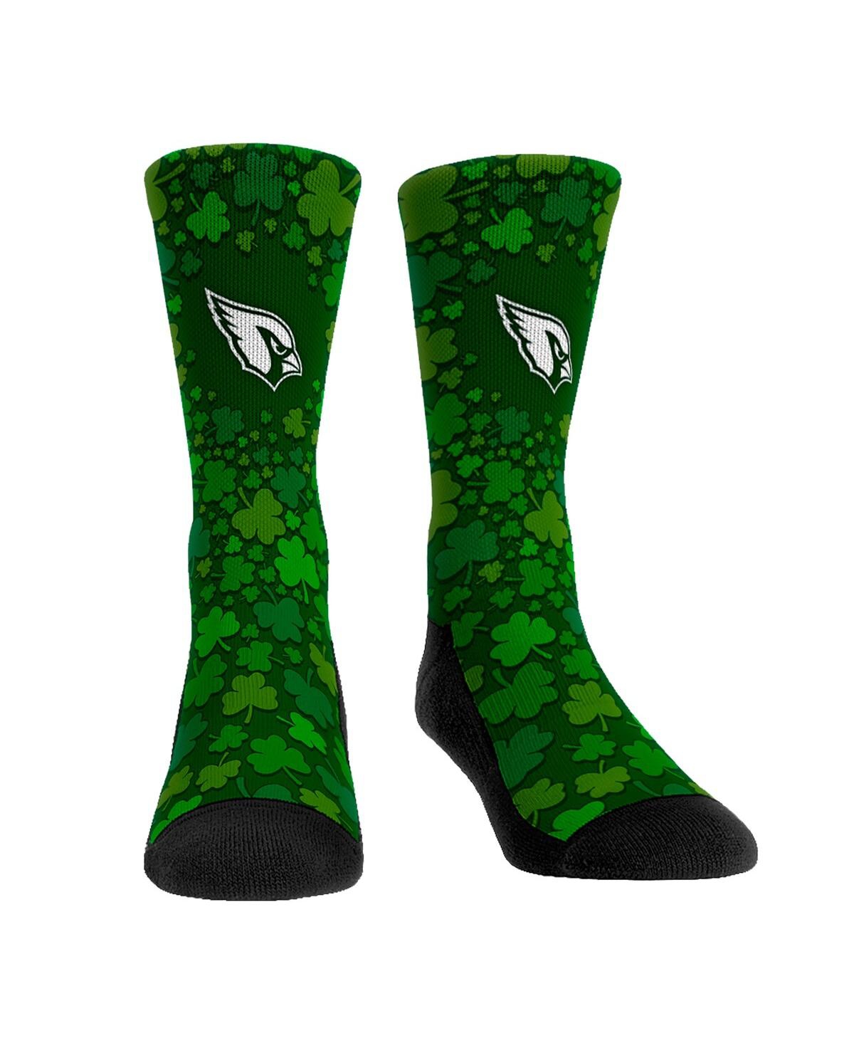 Men's and Women's Rock 'Em Socks Arizona Cardinals St. Patty's Day Shamrock Crew Socks - Green