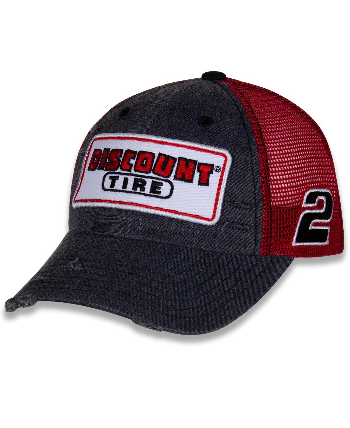 Team Penske Men's  Black Austin Cindric Retro Patch Snapback Adjustable Hat