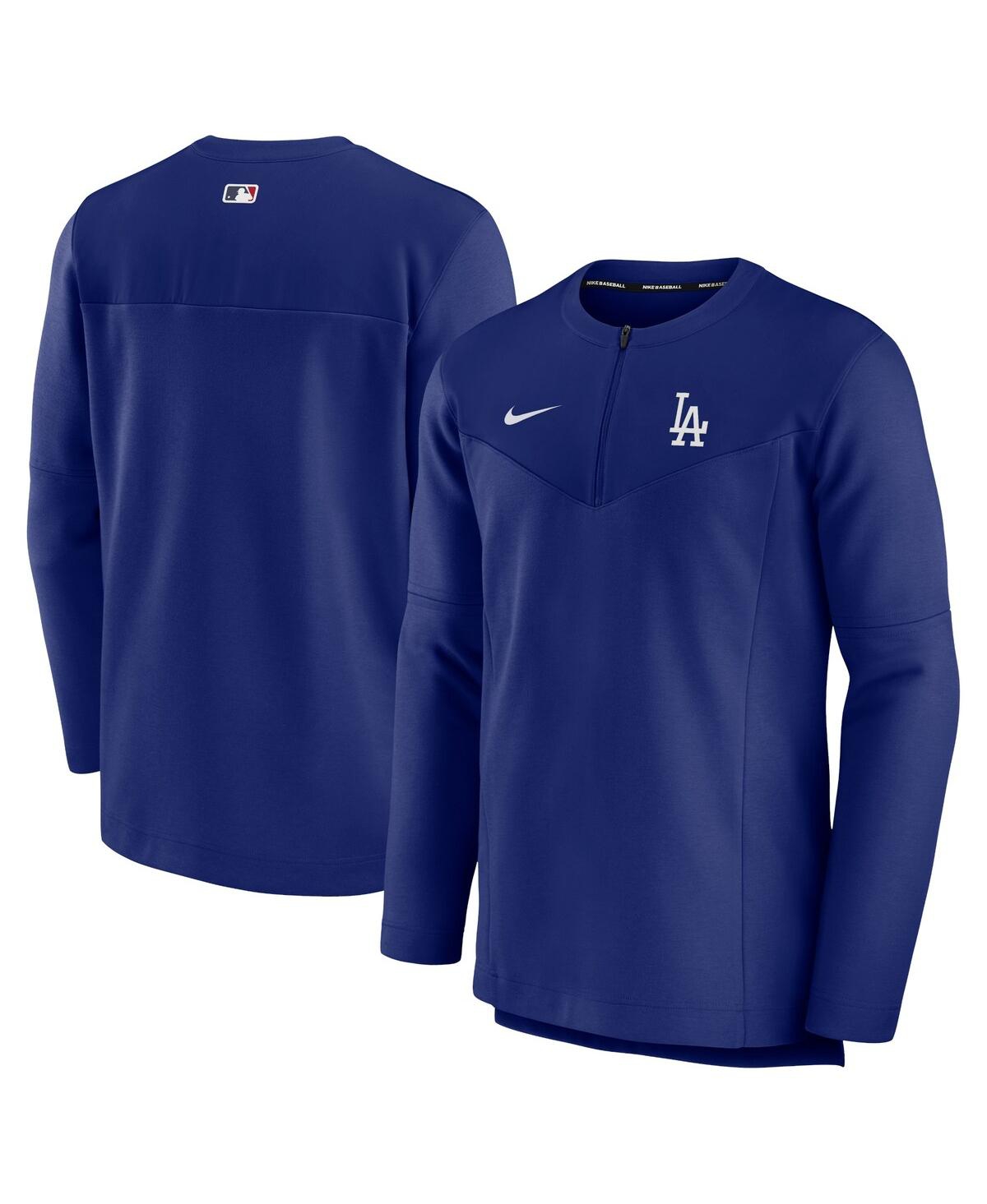 Men's NikeLos Angeles Dodgers Authentic Collection Game Time Performance Half-Zip Top - Royal