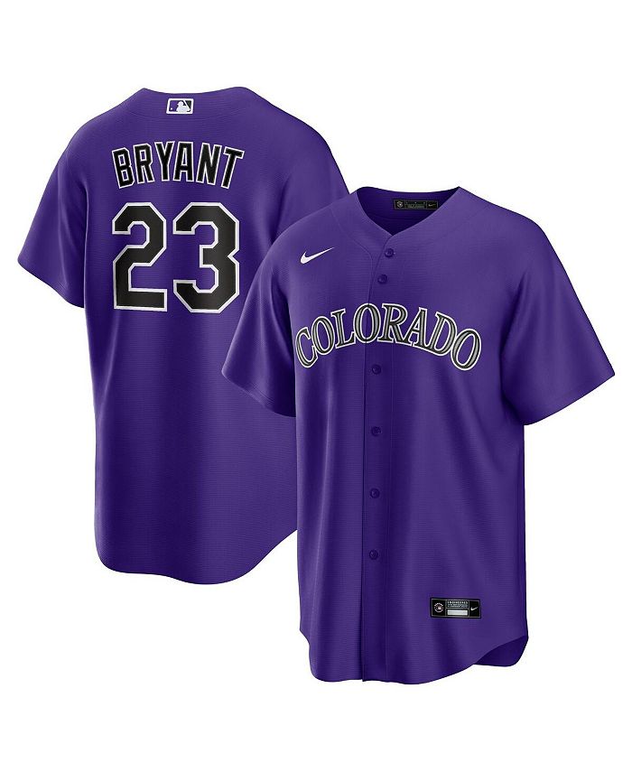 Youth Kris Bryant Colorado Rockies Replica Purple Alternate Jersey