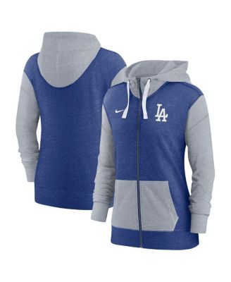 Women's Royal Los Angeles Dodgers Full-Zip Hoodie