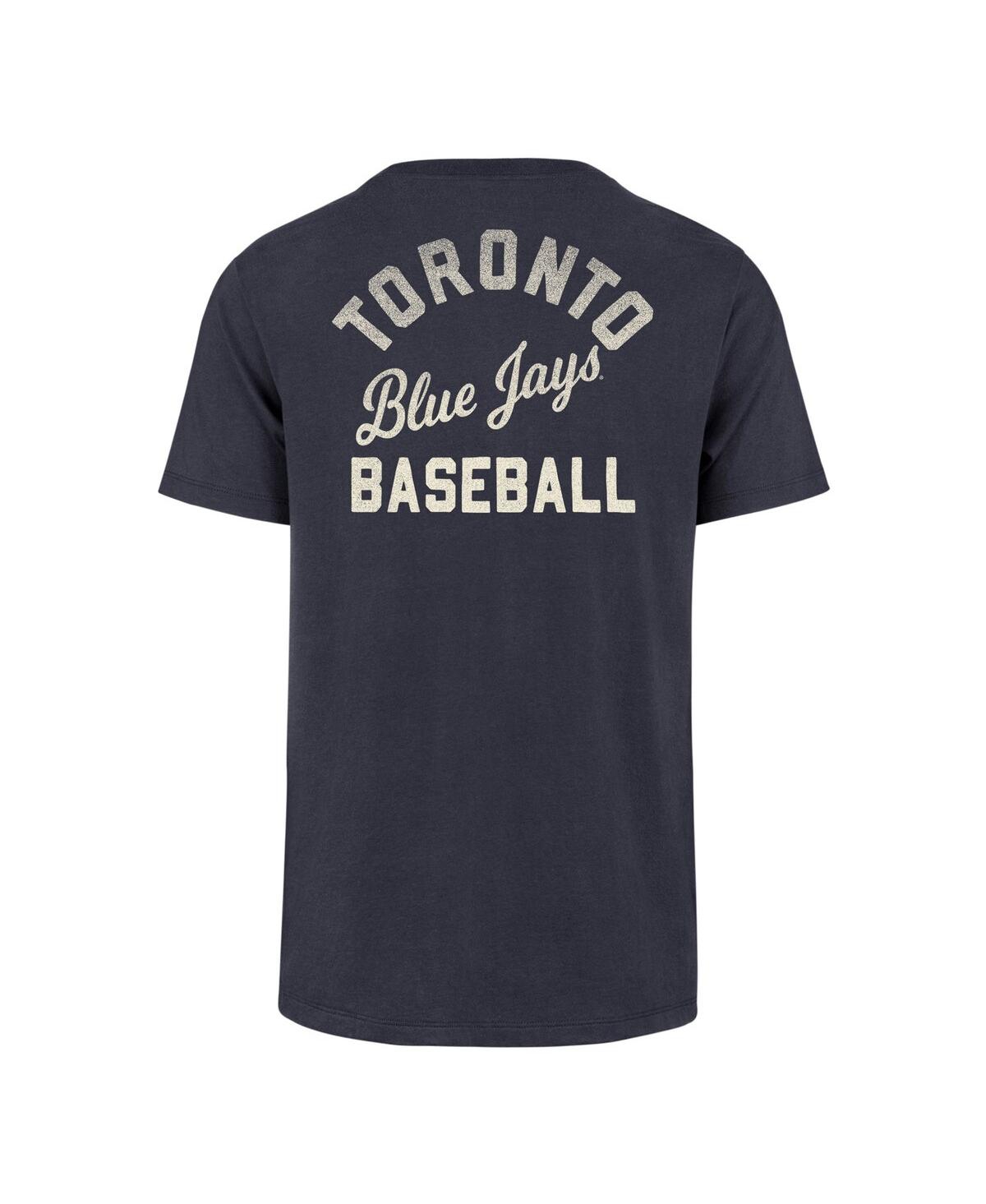 Shop 47 Brand Men's ' Navy Toronto Blue Jays Turn Back Franklin T-shirt