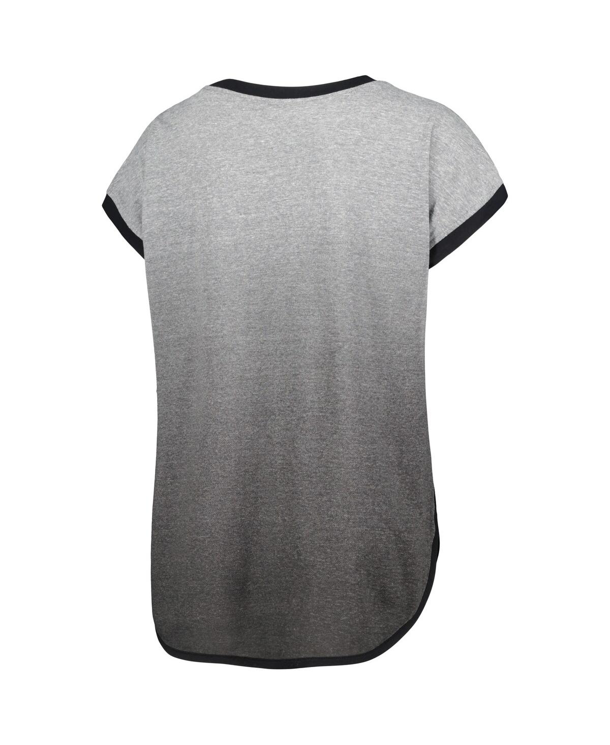 Touché Women's Touch Gray, Black Chicago White Sox Home Run Tri-blend Sleeveless T-shirt In Gray,black