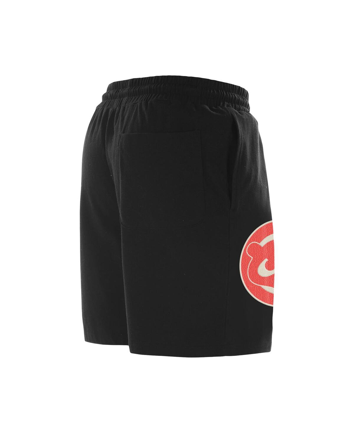 Shop New Era Men's  Black Chicago Cubs Color Pack Knit Shorts