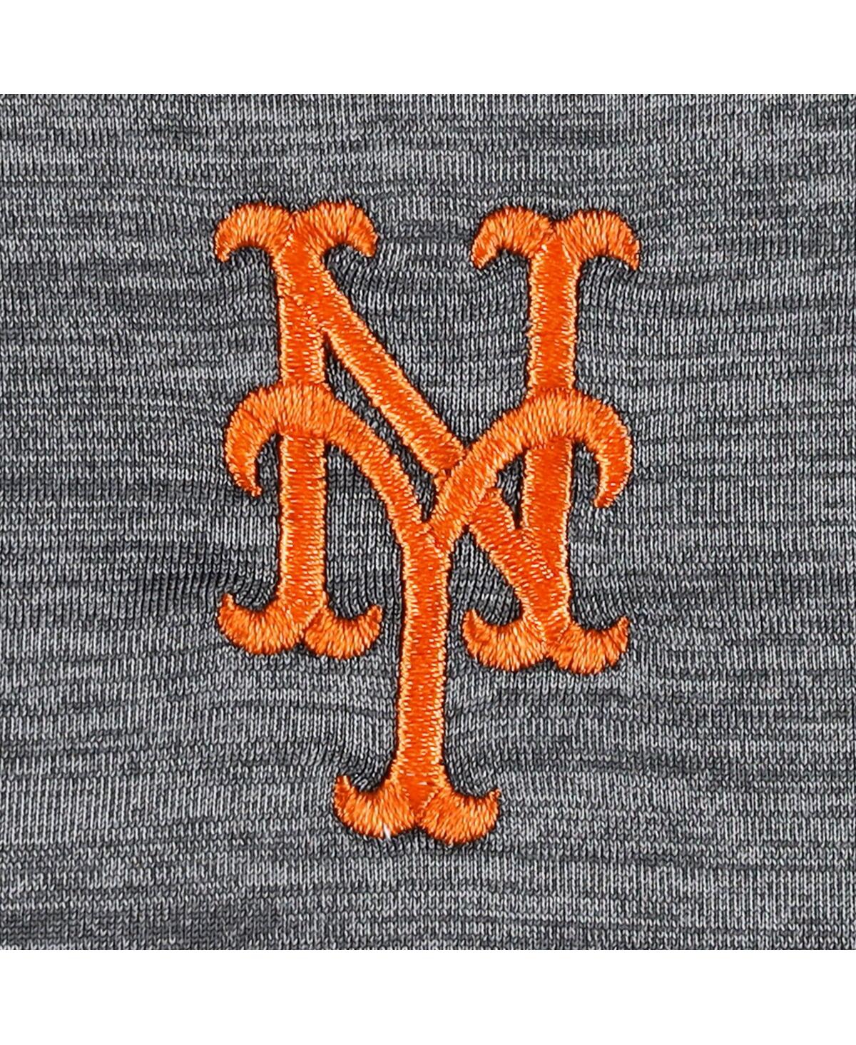 Tommy Bahama Gray New York Mets Delray Islandzone Half-zip Top In Gray