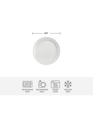 Botanic Garden Harmony White 12 Piece Dinnerware Set, Service for 4