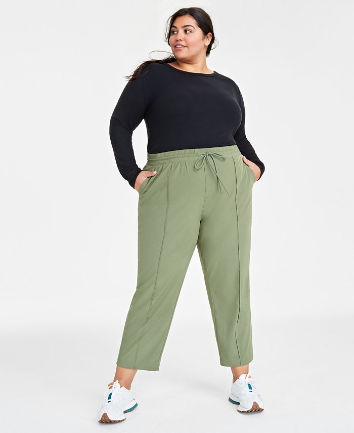 On 34th Plus Size Drawstring Commuter Pants, Created for Macy's - Macy's