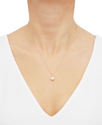 Birthstone Pendant in 14k Gold or 14k White Gold