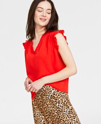 On 34th - Women's Ruffle-Trim Sleeveless Blouse