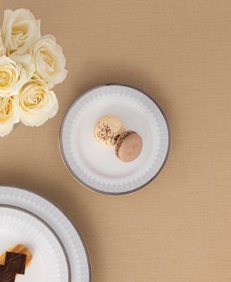 Silver Colonnade Set of 4 Bread & Butter/Appetizer Plates, 6.50"