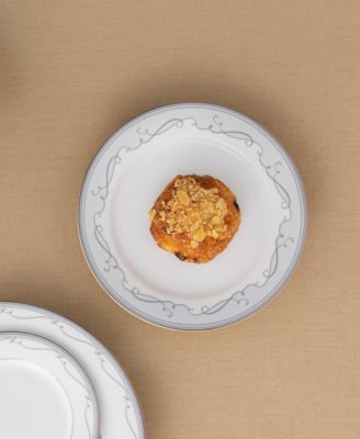 Satin Flourish 12-Piece Dinnerware Set, Service For 4