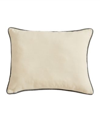 Bear Applique Grey Felt Decorative Pillow, 16" x 20"