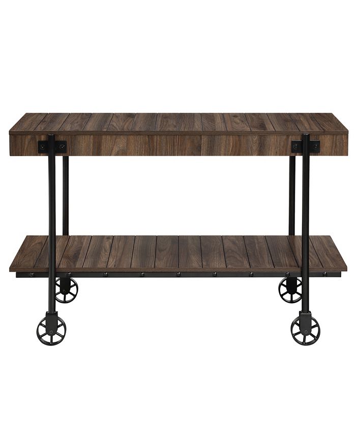 Furniture of America Luther 3 Piece Steel Industrial Coffee End Table