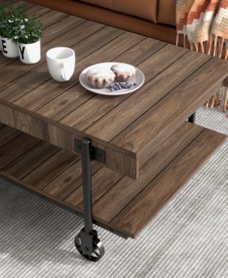 Luther 18" Steel Rectangle Coffee Table