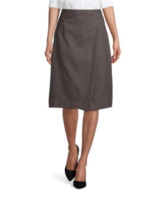 Women's School Uniform Solid A-line Skirt Below the Knee