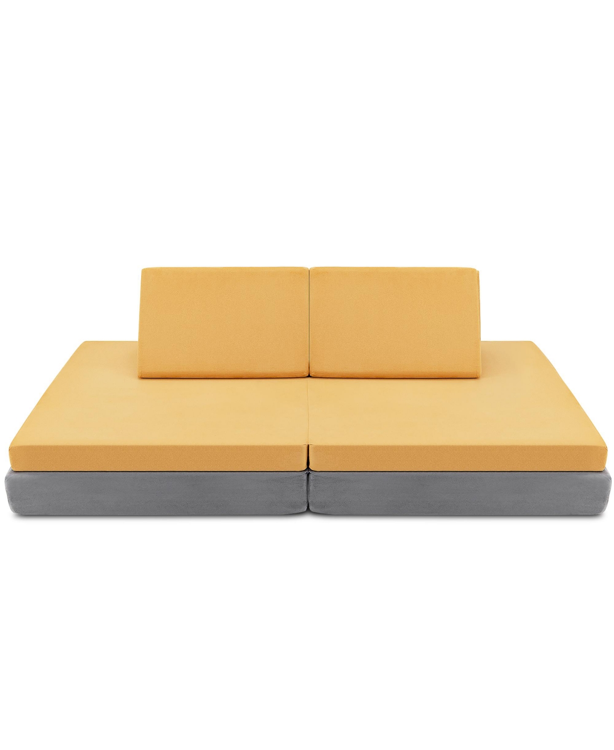 Costway 4-Piece Convertible Kids Couch or 2 Chairs Toddler