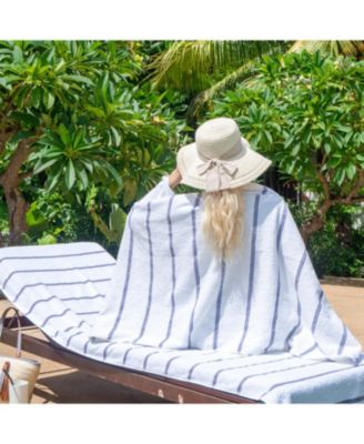 Cotton Terry Lounge Chair Covers, 2-Pack, 30" x 85" with Pocket Design