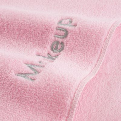 Makeup Remover Soft Coral Fleece Microfiber Pack of 6 Embroidered Washcloths, 13 x 13 in.