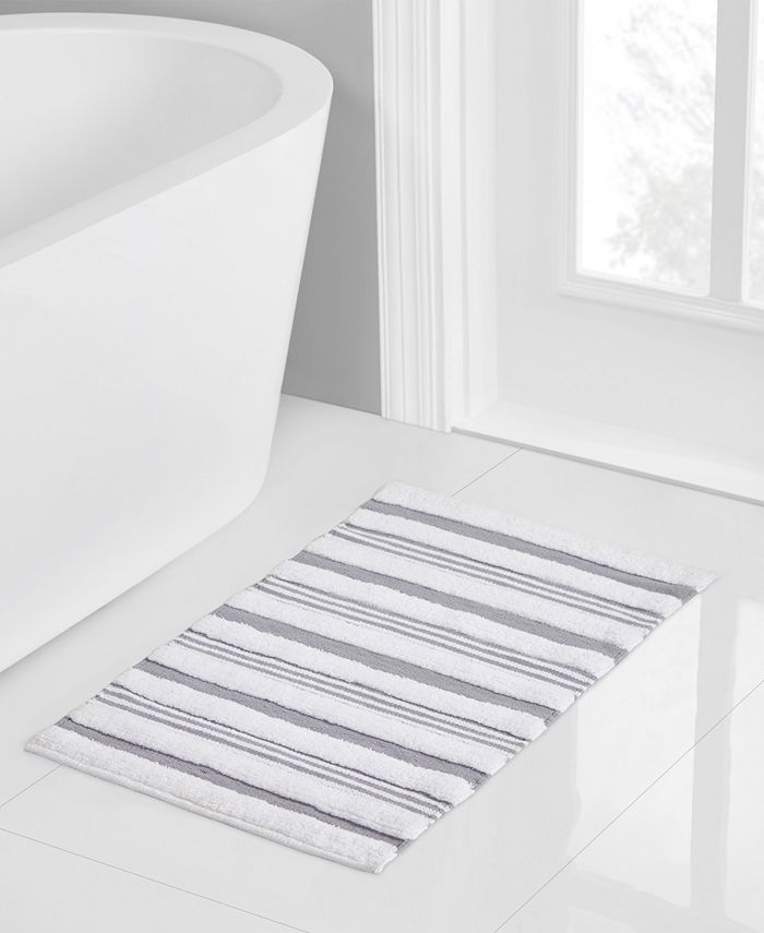 Seventh Studio Stripe Tufted Cotton Bath Rug, 20" x 30" Macy's
