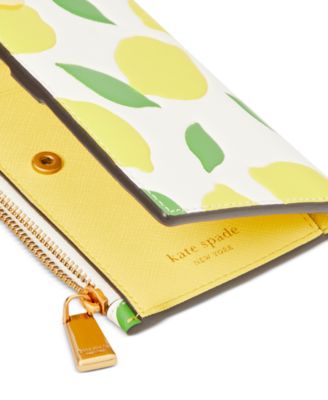 kate spade new york Morgan Lemon Toss Embossed Saffiano