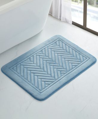 Bath Mat, Embroidered Memory Foam