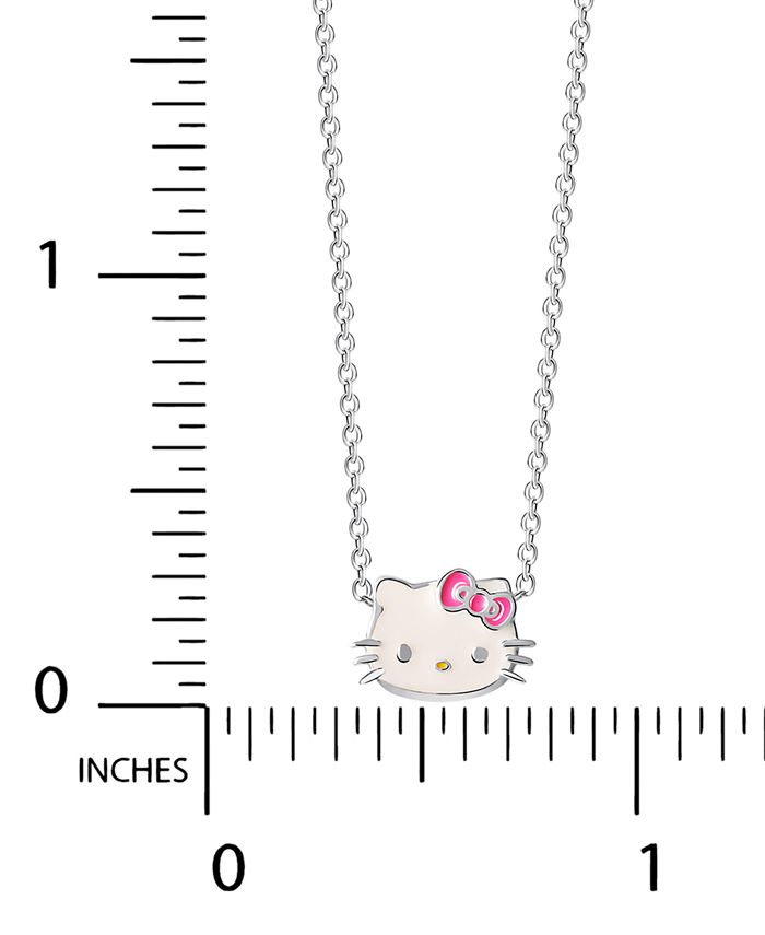 Giani Bernini Hello Kitty Enamel Pendant Necklace in Sterling