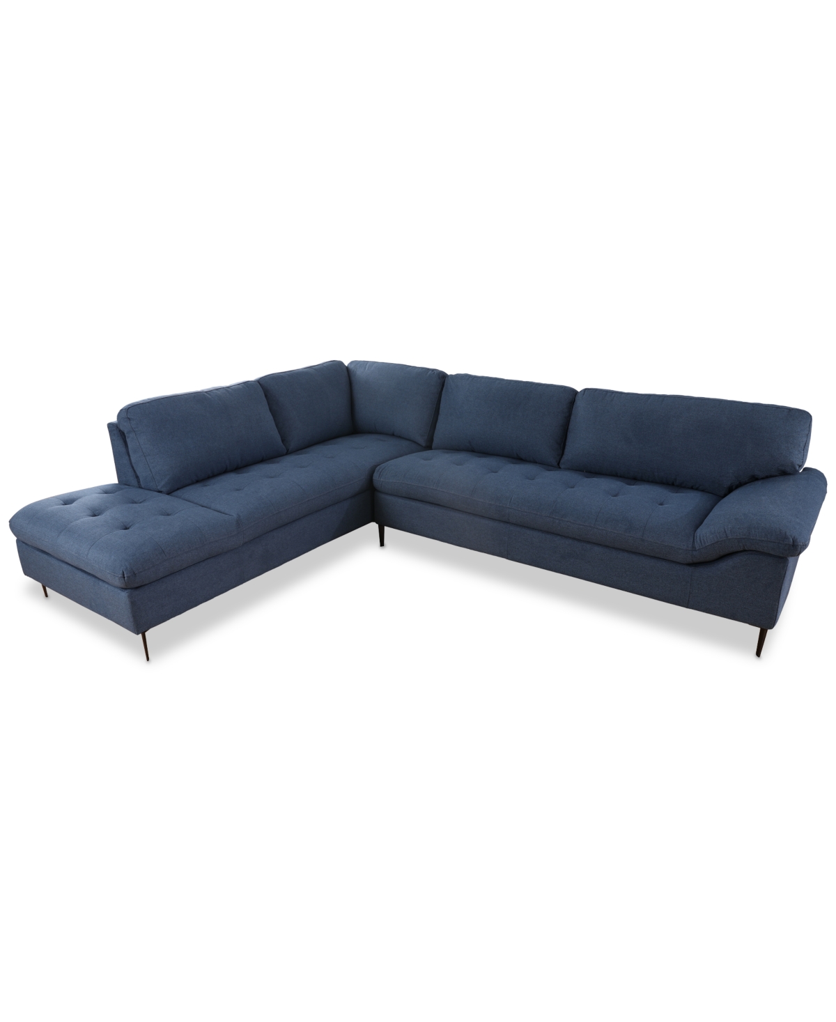 Furniture Closeout! Torbin 90" 2-pc. Fabric Sectional Sofa, Created For Macy's In Blue