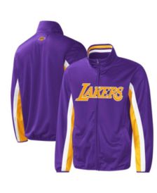 Mitchell & Ness Los Angeles Lakers Special Script Heavyweight Satin Jacket  purple