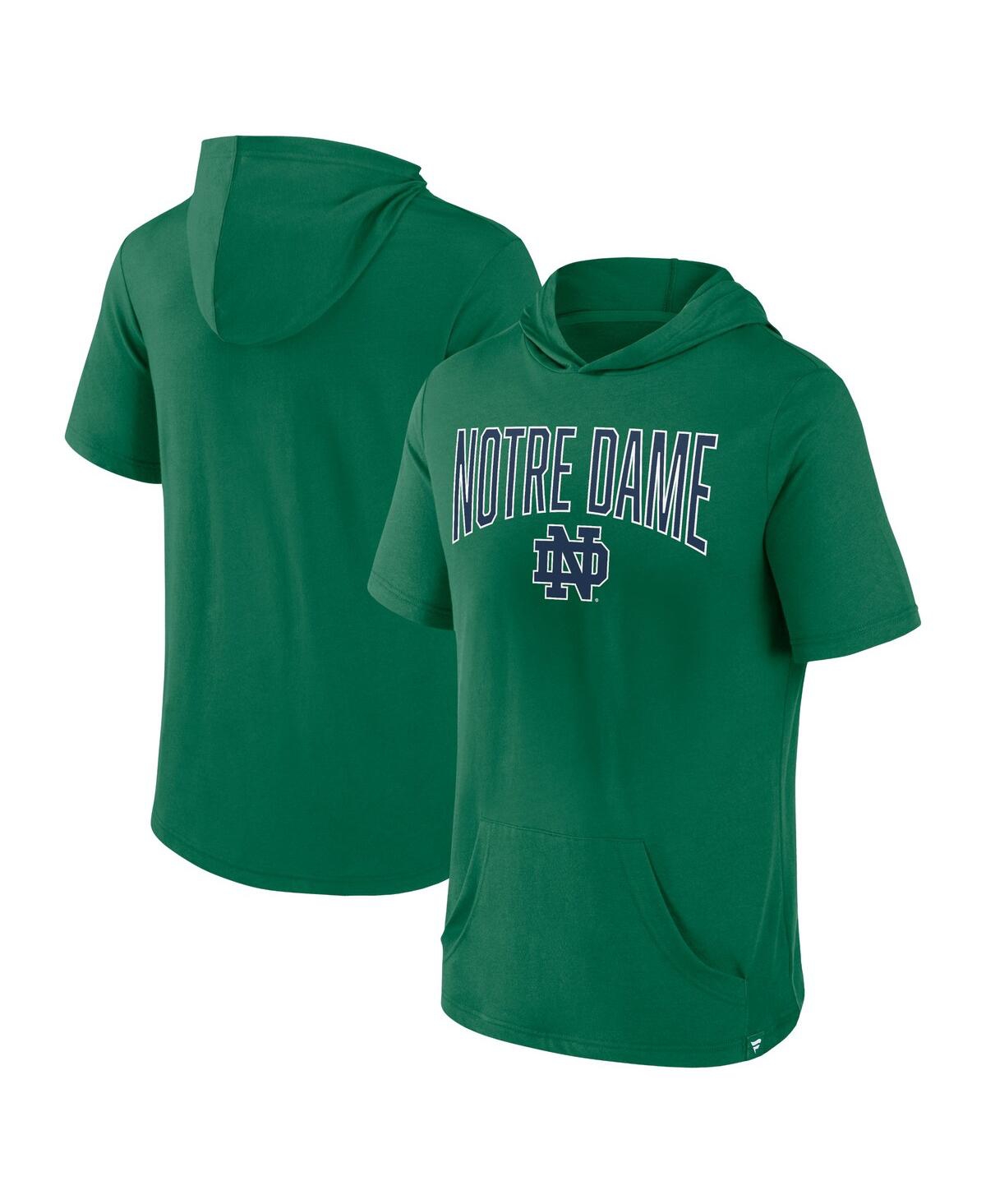 Fanatics Men's  Green Notre Dame Fighting Irish Outline Lower Arch Hoodie T-shirt