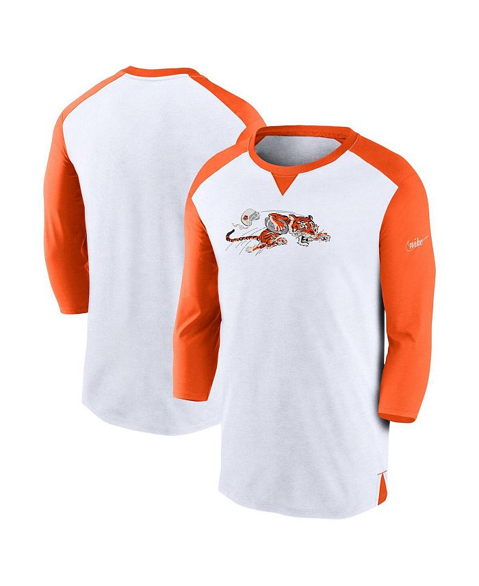 Nike Men's White, Orange Cincinnati Bengals Rewind 3/4-Sleeve T-shirt -  Macy's