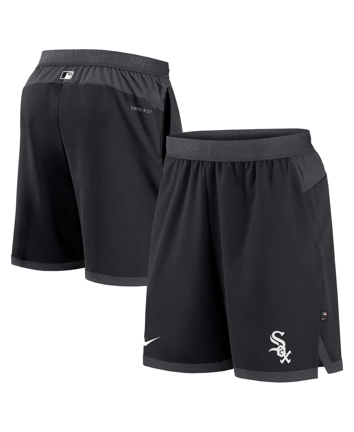 Shop Nike Men's  Black Chicago White Sox Authentic Collection Flex Vent Performance Shorts