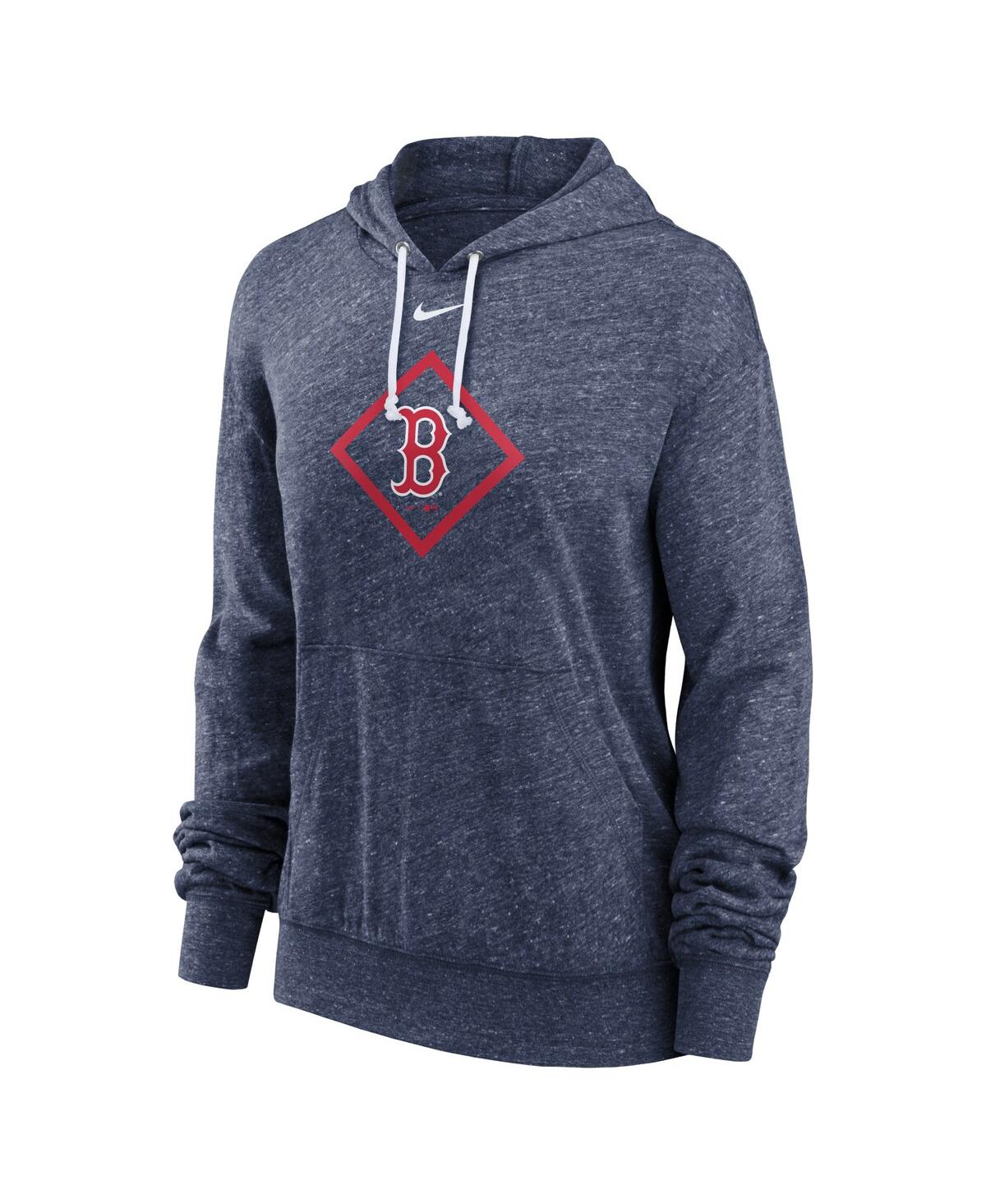 Women's NikeBoston Red Sox Diamond Icon Gym Vintage-Like Pullover Hoodie - Navy