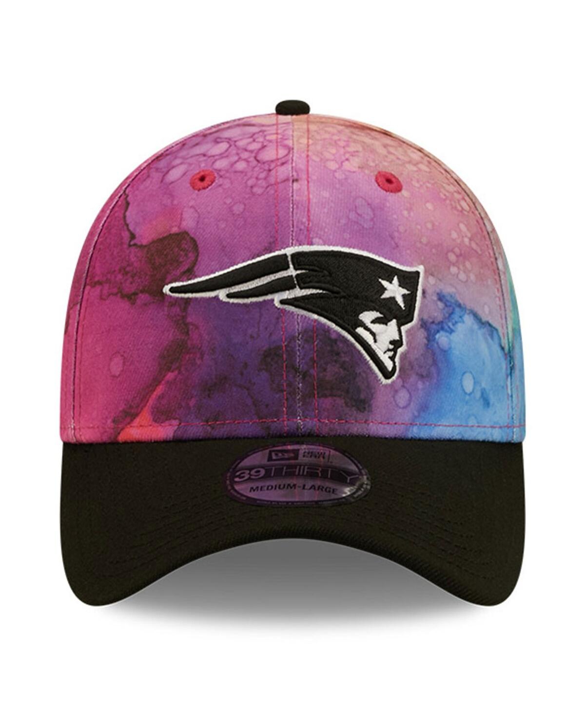 Shop New Era Men's  Pink, Black New England Patriots 2022 Nfl Crucial Catch 39thirty Flex Hat In Pink,black