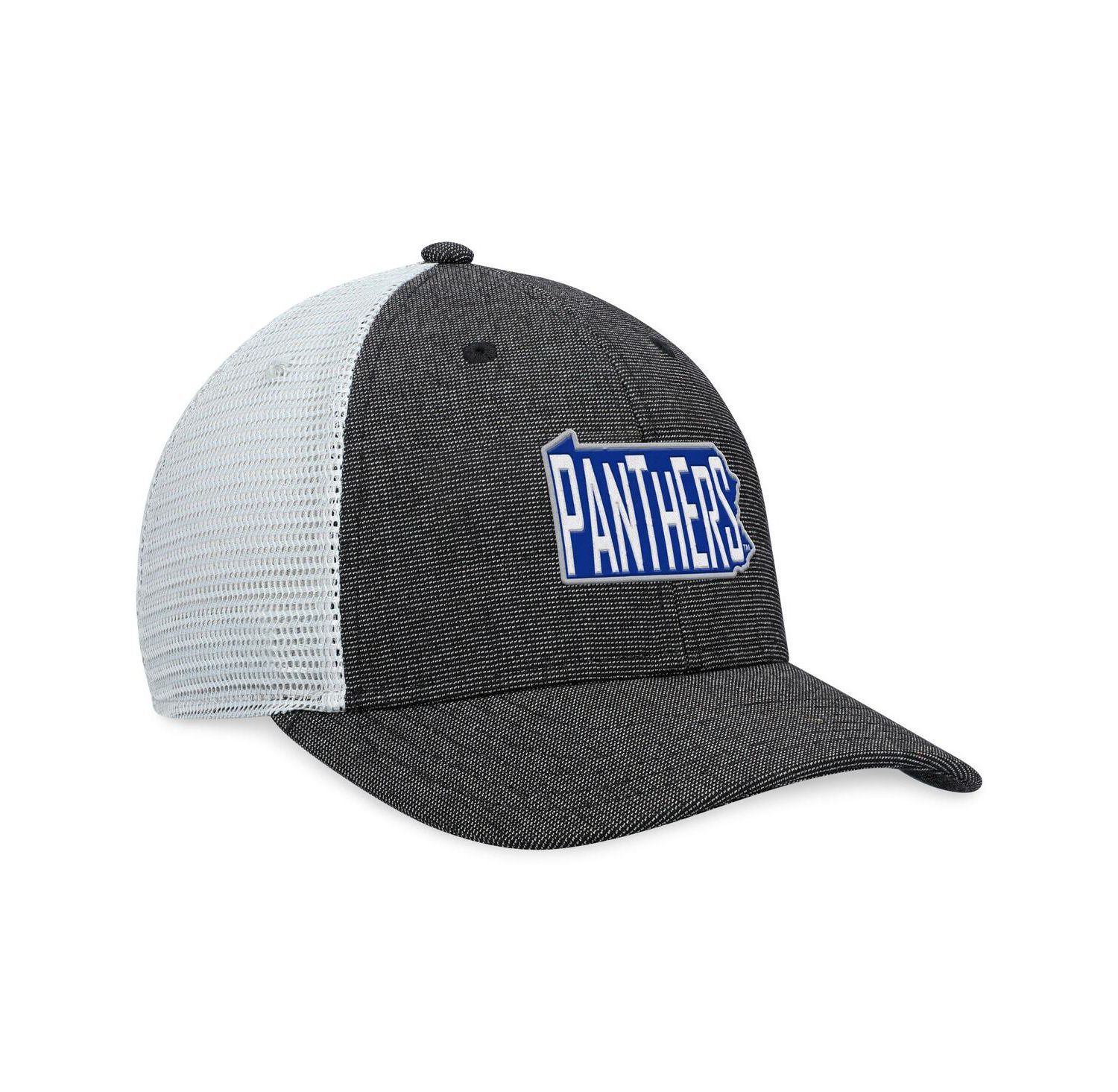 Men's Charcoal, White Pitt Panthers Townhall Trucker Snapback Hat