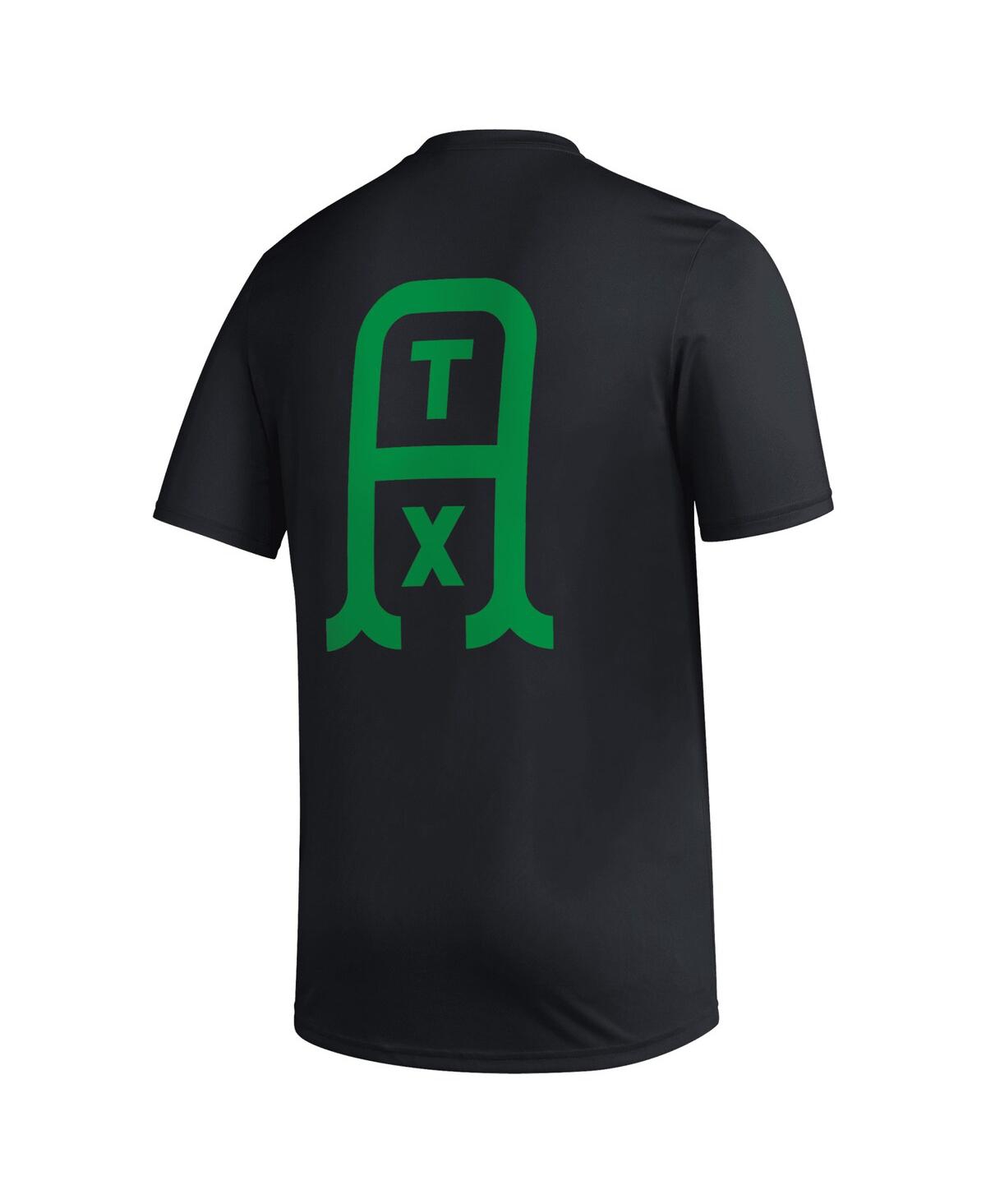 Shop Adidas Originals Men's Adidas Black Austin Fc Team Jersey Hook Aeroready T-shirt