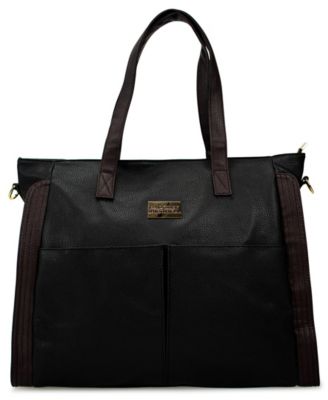 Rose Faux Leather Tote Weekender Carry-On