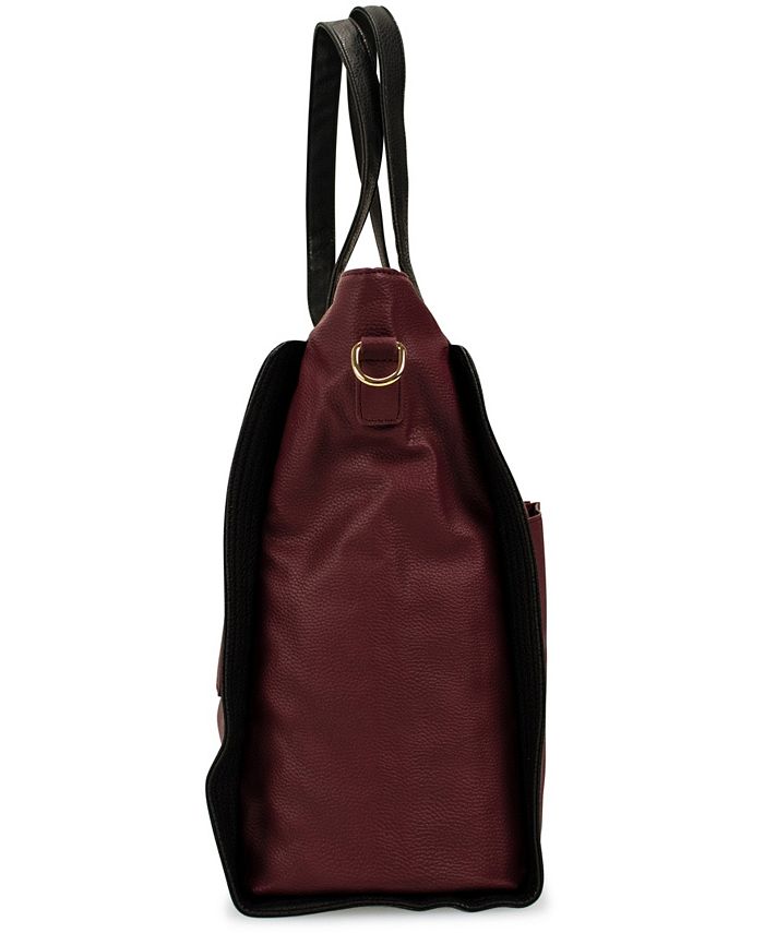 Badgley Mischka Rose XL Leather Tote Weekender CarryOn Macy's