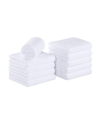 Bleach-Safe Coral Fleece Salon Towels (Pack of 10, 16x27 in.), Soft Microfiber Material, Absorbent Hair Drying Towel Set