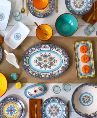 Zanzibar Oval Serving Platter, 18"