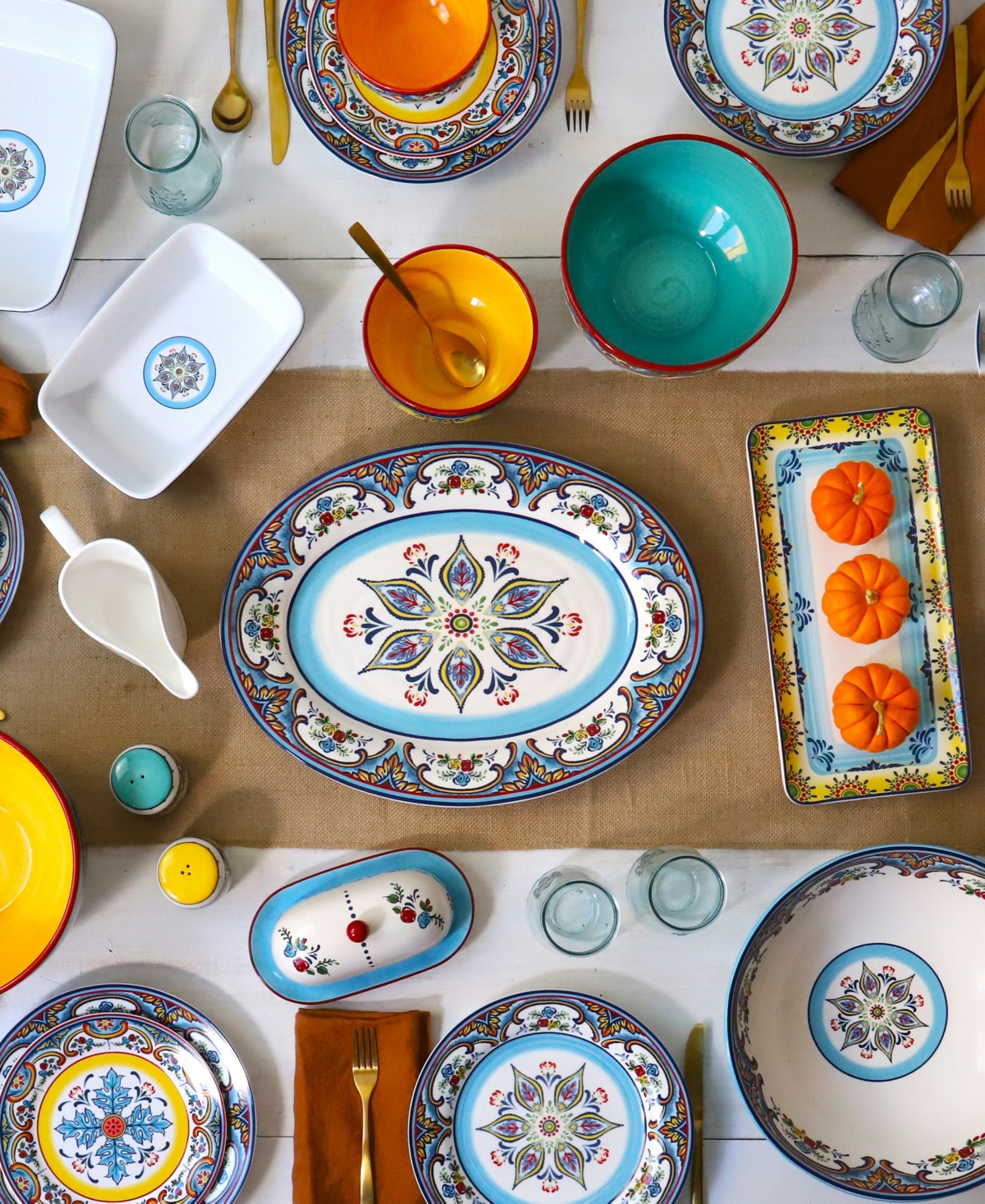 Euro Ceramica Zanzibar Oval Platter