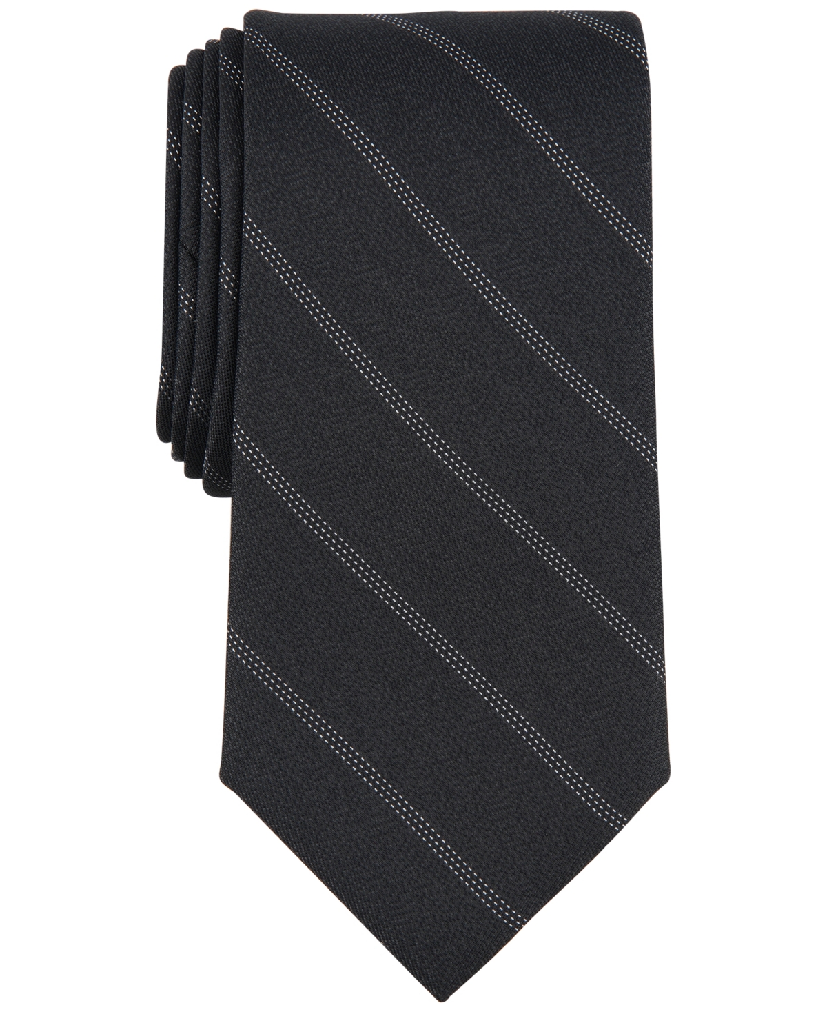 Michael Kors Men's Farrington Stripe Tie In Black