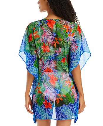 Bleu Rod Beattie Multi Run Wild Chiffon Caftan main image 0