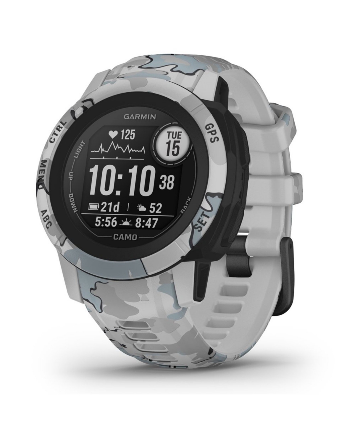 Garmin Unisex Instinct 2S Smart Camouflage Edition, Graphite Camo Silicone Watch 40mm