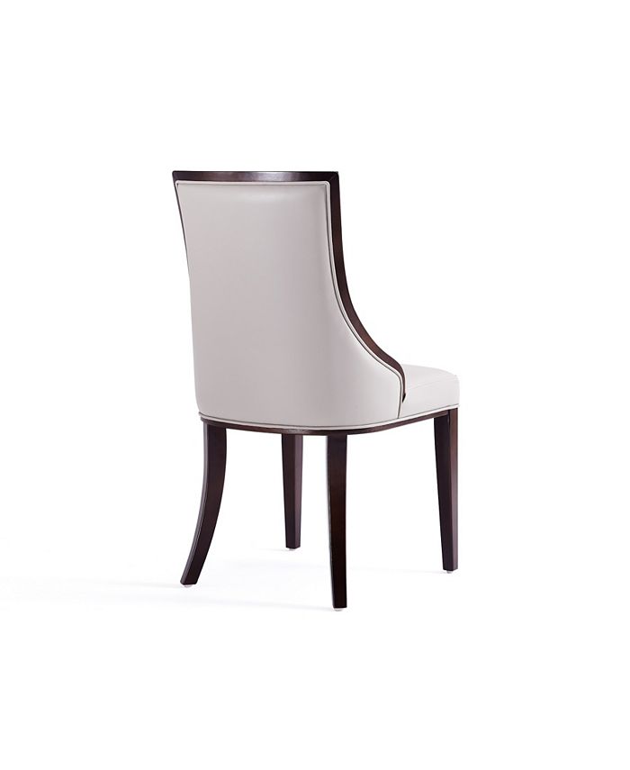 Manhattan Comfort Grand 4Piece Beech Wood Upholstered Dining Chair Set