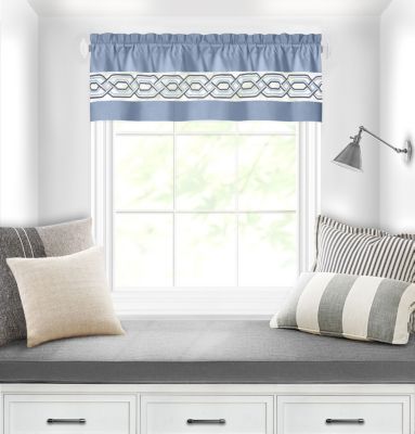 Pacifico Rod Pocket Embroidered Window Valance