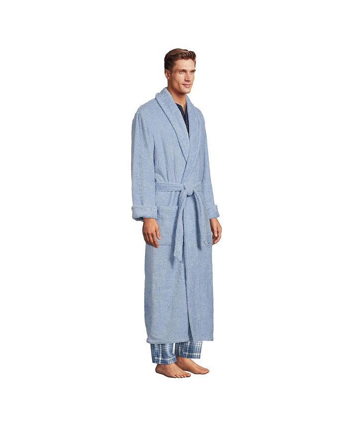 Lands' End Lands' End Men's Full Length Turkish Terry Robe 2X Large