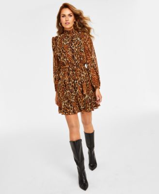 Macy's animal print shops dress